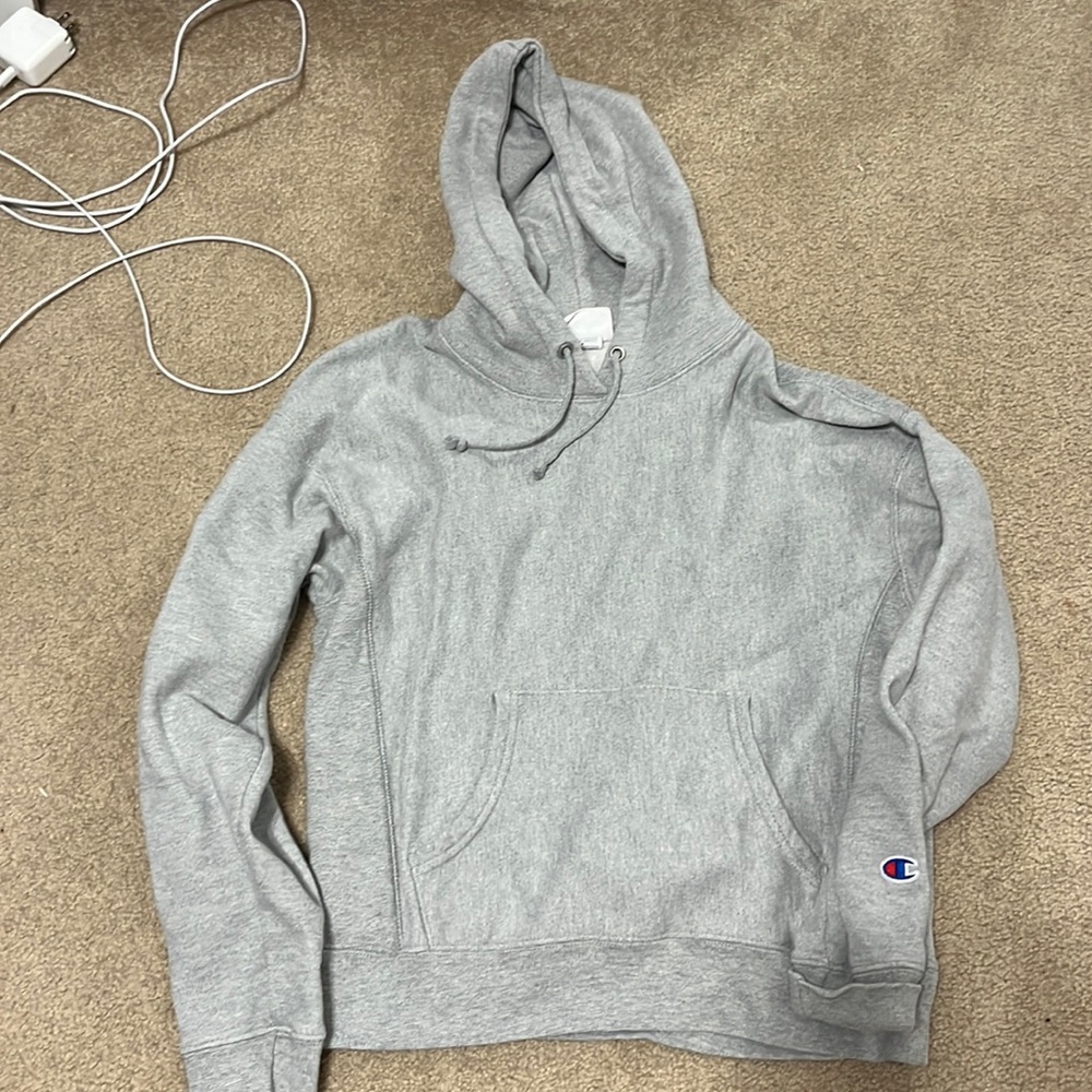 Champion women’s gray sweatshirt. Good condition